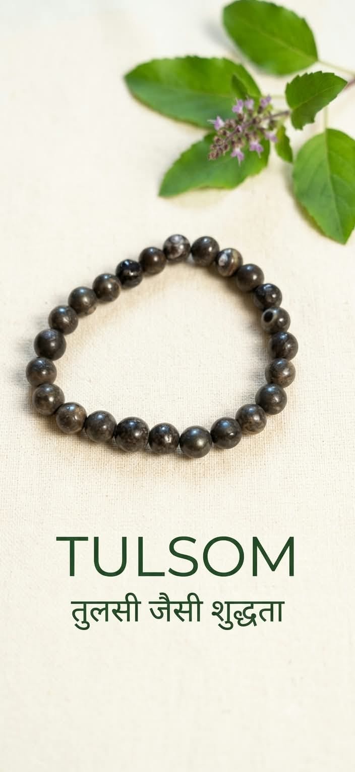 Tulsom Premium Natural Golden Pyrite Wealth & Abundance Crystal Bracelet
