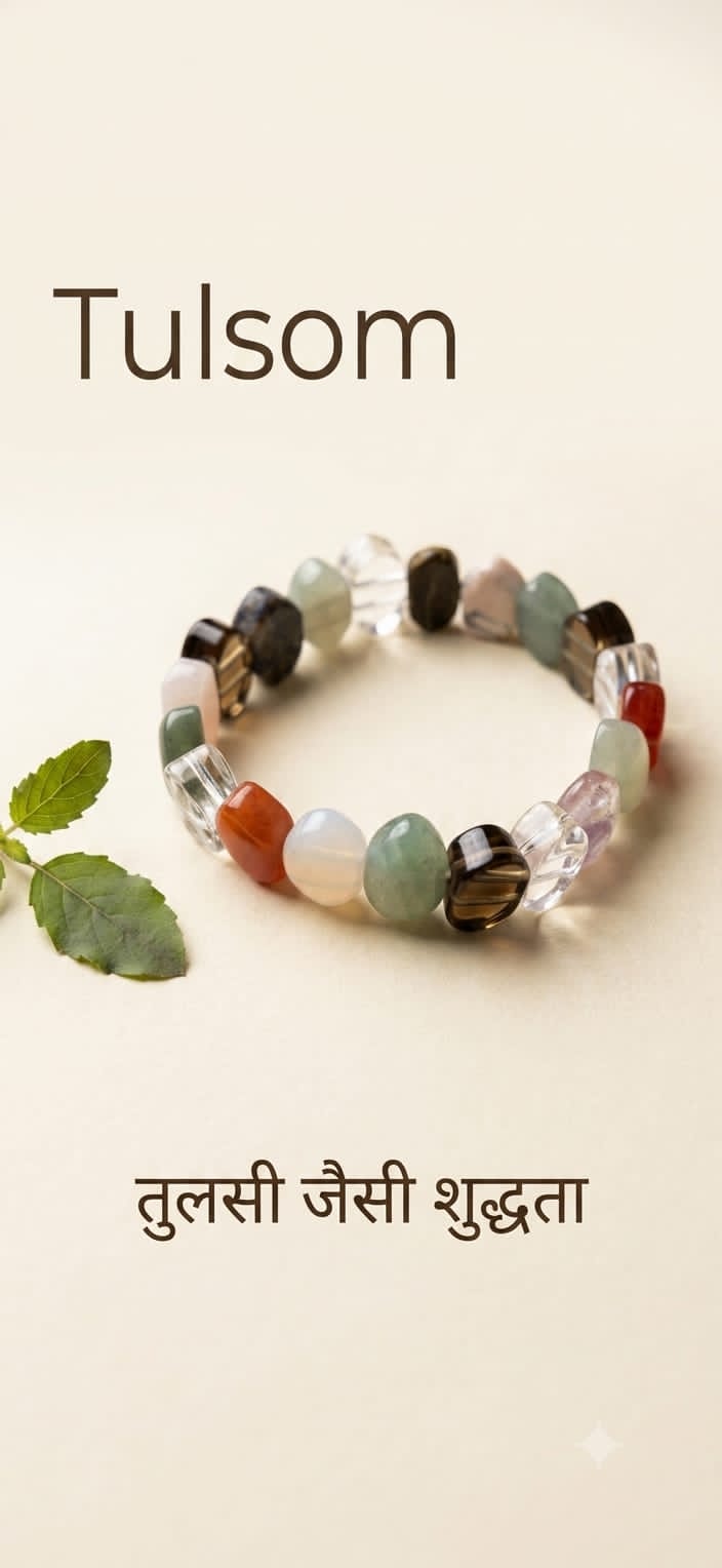 Tulsom Charged Natural Exotic Stone Reiki Healing & Wealth Bracelet