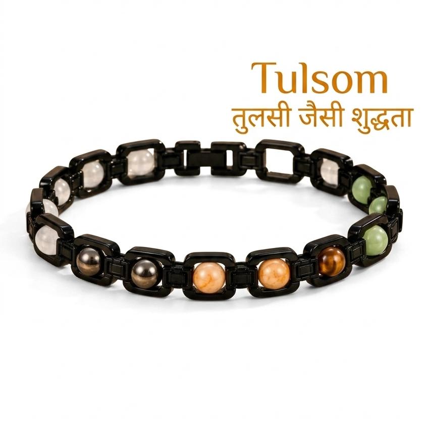Tulsom Premium Natural Stone Dhan Yoga Bracelet for Wealth & Vedic Prosperity